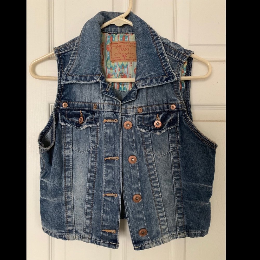 Jean jacket vest